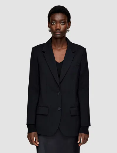 Joseph Tailoring Wool Stretch Jackie Jacket In Black