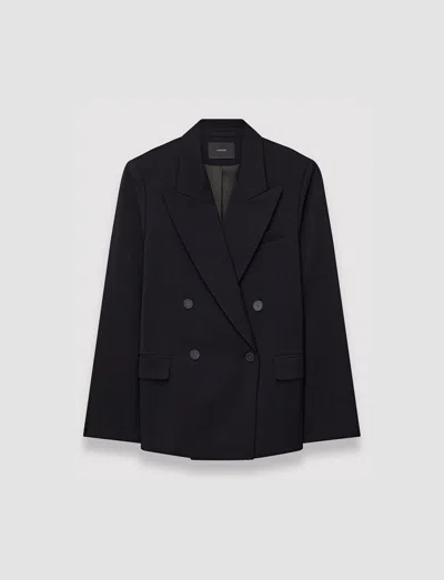 Joseph Tailoring Wool Stretch Jaden Jacket In Black