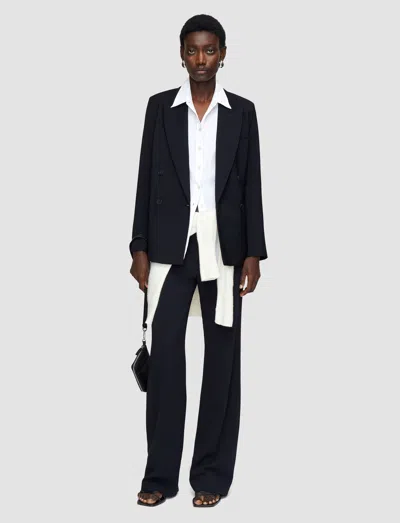 Joseph Tailoring Wool Stretch Jaden Jacket In Black