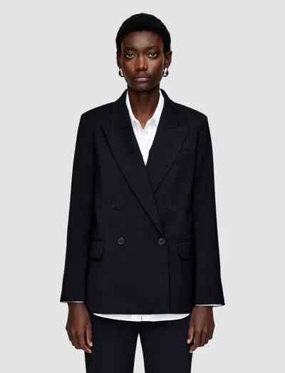 Joseph Tailoring Wool Stretch Jaden Jacket In Black