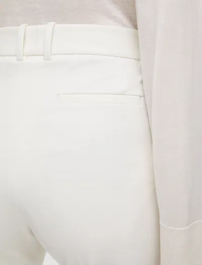 Joseph Gabardine Stretch New Eliston Trousers In Oyster White