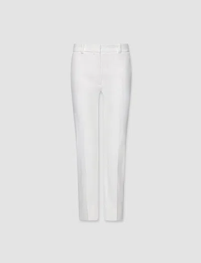Joseph Light Gabardine Stretch Bing Court Trousers In Ivory