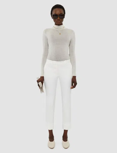 Joseph Light Gabardine Stretch Bing Court Trousers In Ivory