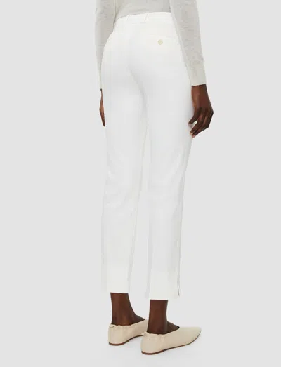 Joseph Light Gabardine Stretch Bing Court Trousers In Ivory