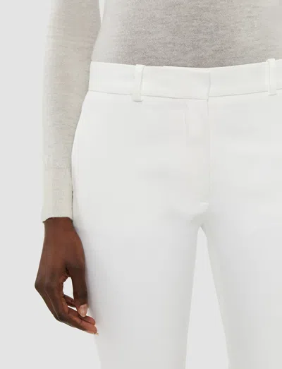 Joseph Light Gabardine Stretch Bing Court Trousers In Ivory