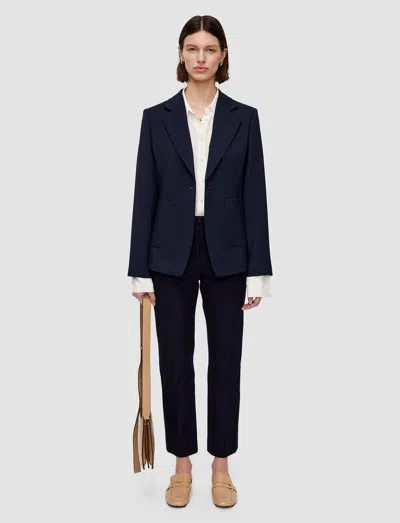 Joseph Glenview Tailoring Wool Stretch Jacket In Blue