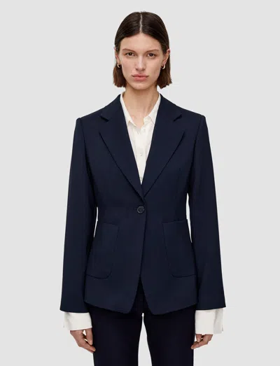 Joseph Glenview Tailoring Wool Stretch Jacket In Blue