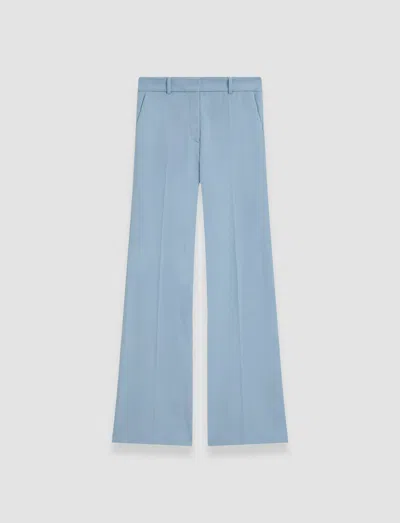 Joseph Womens Faded Sky Coleman Gabardine Stretch-woven Trousers In Faded Sky