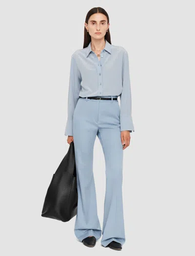Joseph Womens Faded Sky Coleman Gabardine Stretch-woven Trousers In Faded Sky