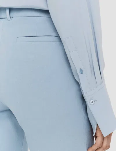 Joseph Womens Faded Sky Coleman Gabardine Stretch-woven Trousers In Faded Sky