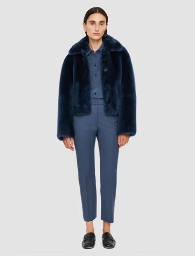 Joseph Coleman Gabardine Stretch Trousers In Harbour