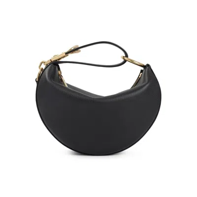 Burberry Knight Arc Mini Leather Shoulder Bag In Black