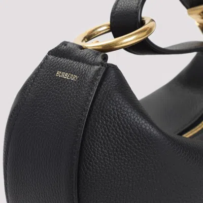 Burberry Knight Arc Mini Leather Shoulder Bag In Black