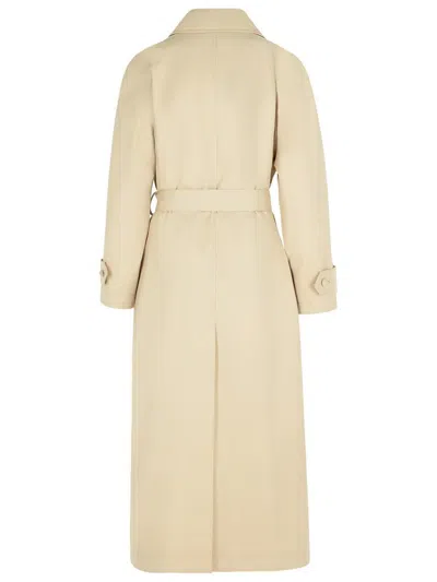 Dolce & Gabbana 'over' Beige Polyester Blend Trench Coat In Beige