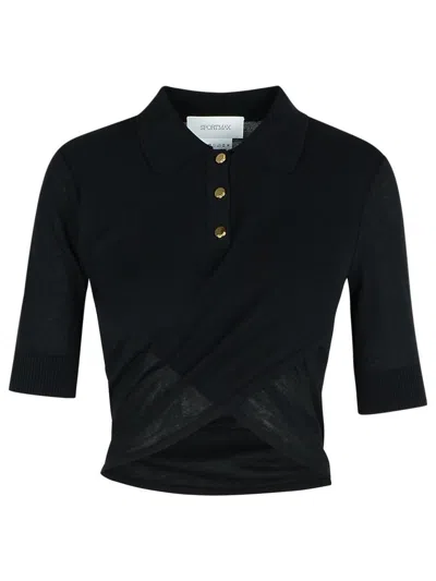 Sportmax Black Shaker Top In Black
