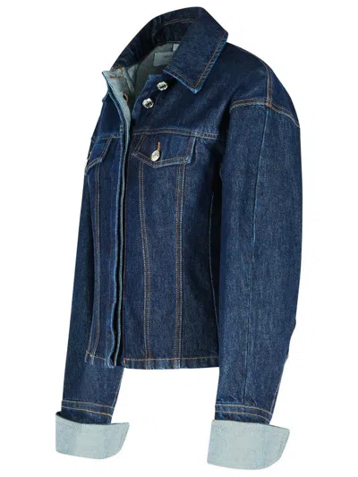 Sportmax Gange Blue Denim Jacket In Blue