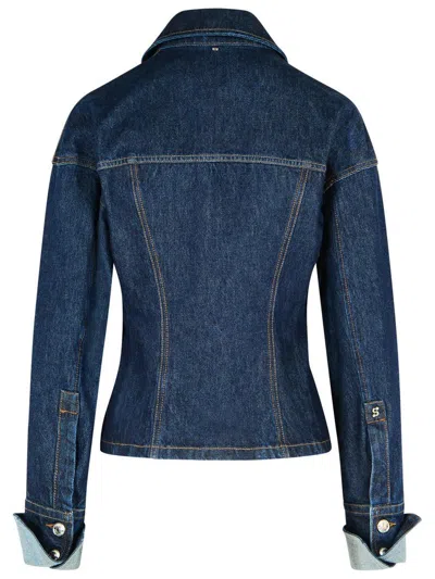 Sportmax Gange Blue Denim Jacket In Blue