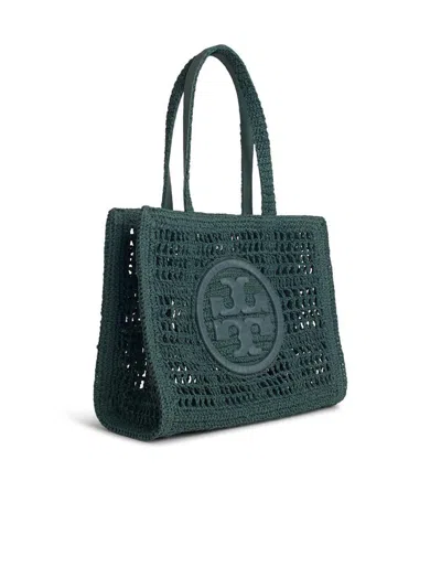 Tory Burch Ella Light Blue Cotton Bag In Blue