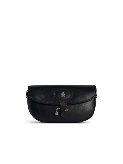 Bally 'crossbody Bag Structured Shape Adjustable Strap' In Black