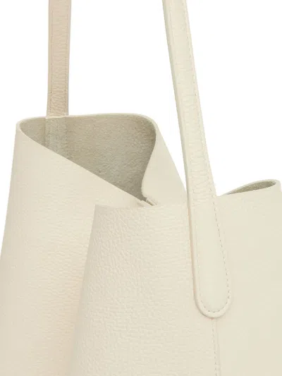 Mansur Gavriel Small Everyday Cabas Leather Tote In White