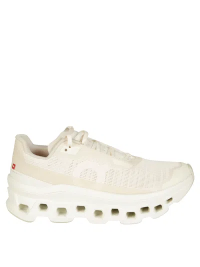 On Void Cloudmster Sneakers Perforated Detailing In White