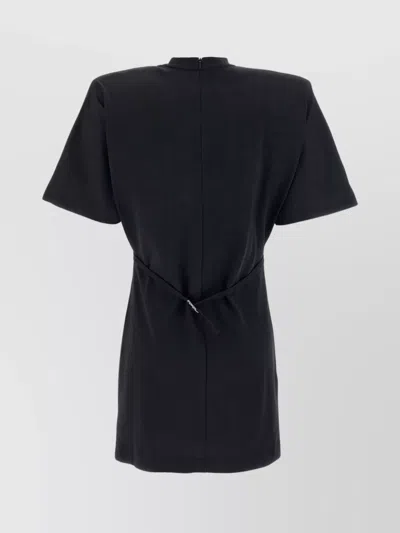 Pinko 'grady' Dress With Short Sleeves And Belted Waist