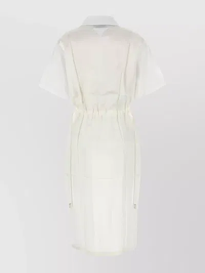 Prada White Poplin Shirt Dress