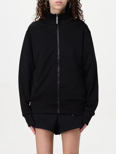 Palm Angels Curved Logo Track Jacket In Black