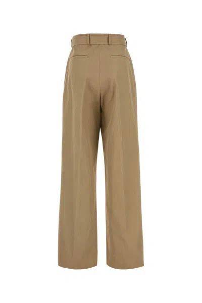 Dries Van Noten Cotton Portias Pants In Beige