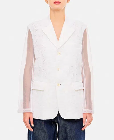 Comme Des Garçons Blazer In White