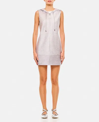 Jw Anderson J. W. Anderson Grey Sleeveless Grey Mini Dress In Heather Grey