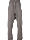 RICK OWENS drop-crotch trousers,DRYCLEANONLY