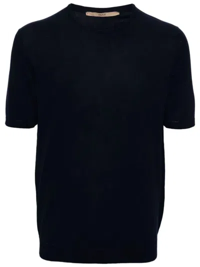 Roberto Collina Short Sleeves Crew Neck T-shirt Clothing In Black