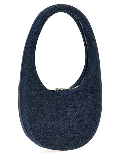 Shop Coperni 'denim Swipe Bag' Handbag In Blue
