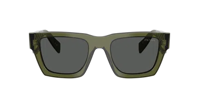 Prada Man Sunglass Pr A06s In Dark Grey