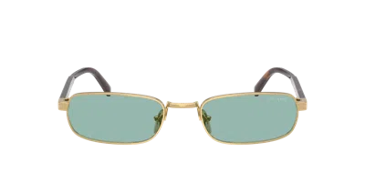 Prada Pr B54s 5ak40k Oro Sunglasses In Petrol Green