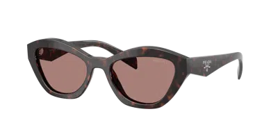 Prada Woman Sunglass Pr A02s In Light Brown