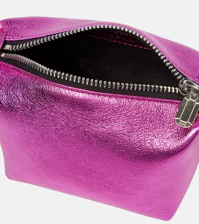 Eéra Eéra Moonbag Metallic Leather Clutch In Pink