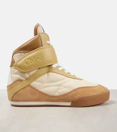 Chloé Chloè Kick Leather Sneakers In Multicoloured