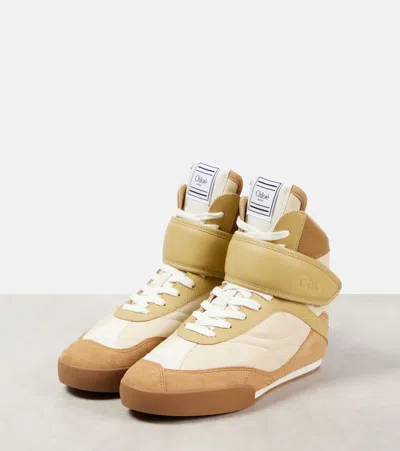 Chloé Chloè Kick Leather Sneakers In Multicoloured