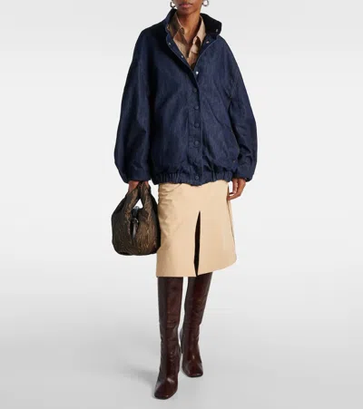 Dries Van Noten Oversized Denim Jacket In Blue