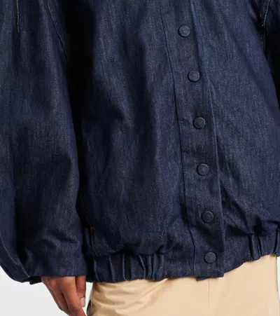 Dries Van Noten Oversized Denim Jacket In Blue