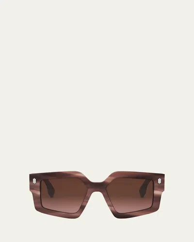 Fendi Roma Fe40162i Sunglasses In Brown