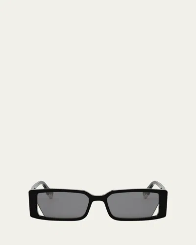 Fendi Way Rectangle Sunglasses In Sblksmk