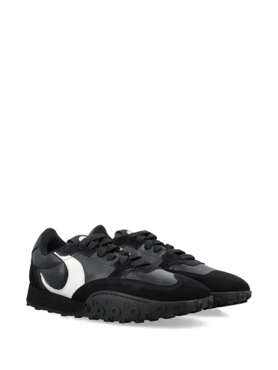 Marine Serre Metal Free Leather Low-top Sneakers In Black