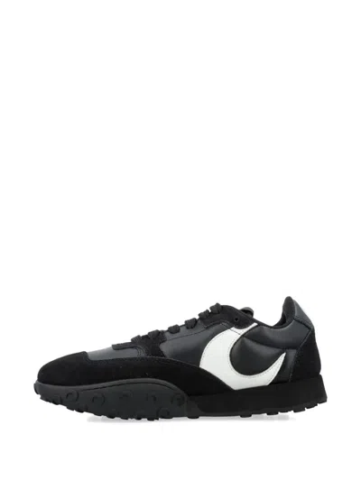 Marine Serre Metal Free Leather Low-top Sneakers In Black