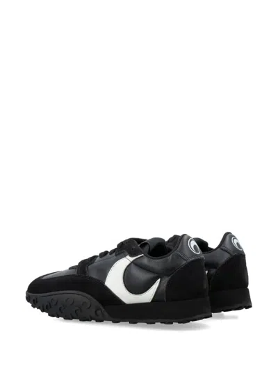 Marine Serre Metal Free Leather Low-top Sneakers In Black