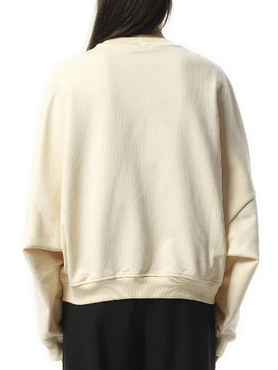 Marni Logo Sweatshirt In Ivory