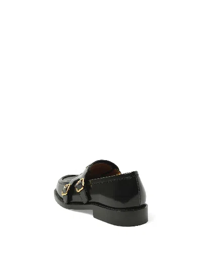 Marni Leather Slip-on Shoes In Black