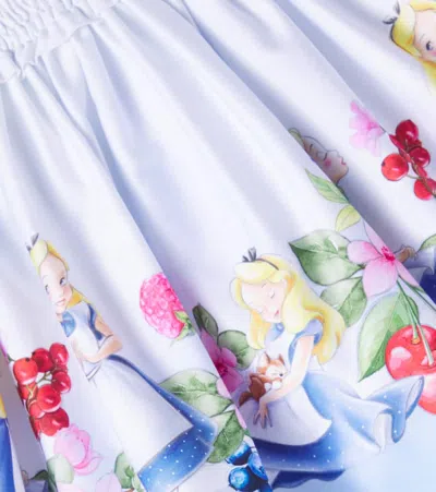 Monnalisa Alice-satinrock In White